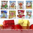 thumbnail image 3 of Pintura de diamantes de forma especial de dibujos animados 5D, tarjetas postales de punto de cruz, sobre de Festival, tarjetas de felicitación de Navidad, 1/4/8 Uds., 3 of 4