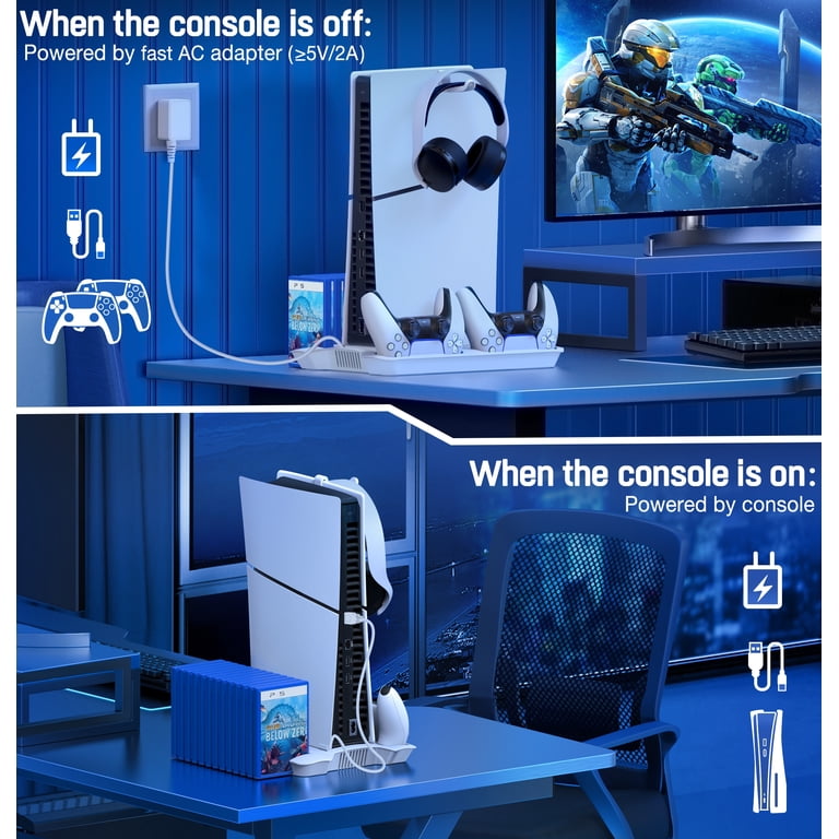 Beboncool PS5 Cooling Stand with Dual Controller Charger photo 4