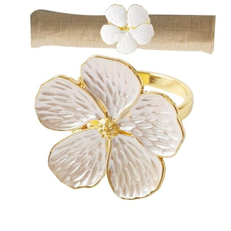 

Tohuu Elegant Napkin Rings Flower Napkin Holder for Dining Table Exquisite Elegant Floral Napkins Rings for Wedding Banquet Christmas Table Setting Decor decent
