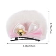 thumbnail image 4 of 1 par de peluche doble bowknot oso oreja horquilla cosplay howemaid accesorios para el cabello, 4 of 5
