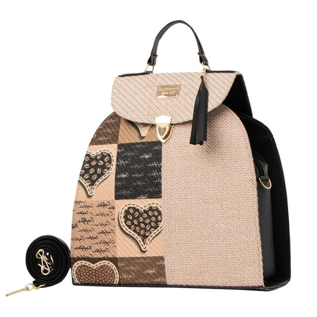 Bolsa Yute Para Mujer Fana Tana Color Negro Reforzada