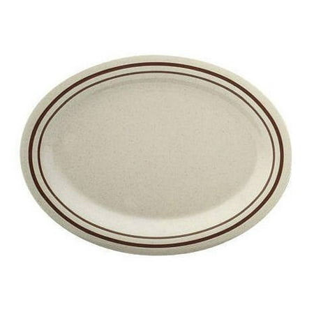 

Thunder Group AD212AA Arcadia Melamine Oval Platter 12 x 9 - 1 doz.