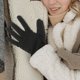 thumbnail image 2 of Guantes de invierno unisex con estampado de letreros, antideslizantes, deportivos, con pantalla táctil, cálidos, con tira reflectante de silicona, talla L (negro), 2 of 6