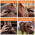 thumbnail image 3 of Horse Cow Hair Brush Horse Grooming Brush Cattle Skin Brush Cattle Clean Brush, 3 of 3