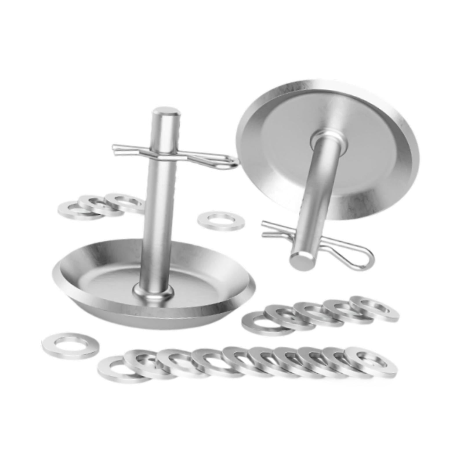 figatia 2Pcs Snow Plow Skid Shoes 2205071 2208864 Accessories for ATV UTV Snow Remove Automotive Parts with Quick Release Cotter Pins with Spacers