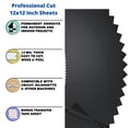 thumbnail image 2 of Kassa 15-Piece Permanent Vinyl Sheets - Black | 12" x 12" with a Transfer Sheet Included | Compatible with Cricut, Silhouette & Other Cutting Machines | For DIY Art Projects, Styling & Decorating, 2 of 4