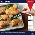 thumbnail image 3 of Taylor Digital Fold Thermocouple Thermometer Stainless Steel Probe Black, 3 of 13