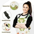 thumbnail image 2 of Frogs Mushrooms Cartoon Cute Apron Set with Oven Mitts Pot Holders Set of 5 Kitchen Stuff Accessories, 2 of 6