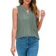 thumbnail image 3 of Sleeveless Women V Neck Lace Tank Tops Cami Shirt, 3 of 5