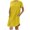 Yellow, variant on WIZUTIZ Tshirt Dress Women Leisure Plus Size Dress Roll-Cuff Pockets Solid Sun Dress Short Sleeve Crew Neck Sun Dresses for Ladies Mini Dress Super Soft Dress Orange