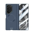 thumbnail image 5 of Dteck Magnetic Mag Safe Case for Samsun Galaxy Z Fold 6,Luxury PC Slim Case Built-in Screen Protector Case Metal Lens Stand Cover for Galaxy Z Fold 6 5G,Blue, 5 of 6