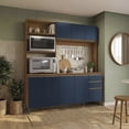 thumbnail image 1 of Mueble de Cocina Luna 192.5cm Canela/Azul Kappesberg, 1 of 8