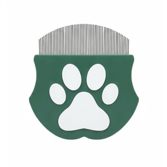 EHJRE Facial Comb Tear Stain Remover Grooming Tool Fine Metal Pins Curved Head Gentle Eye Care for Kittens Puppies and Small Breeds