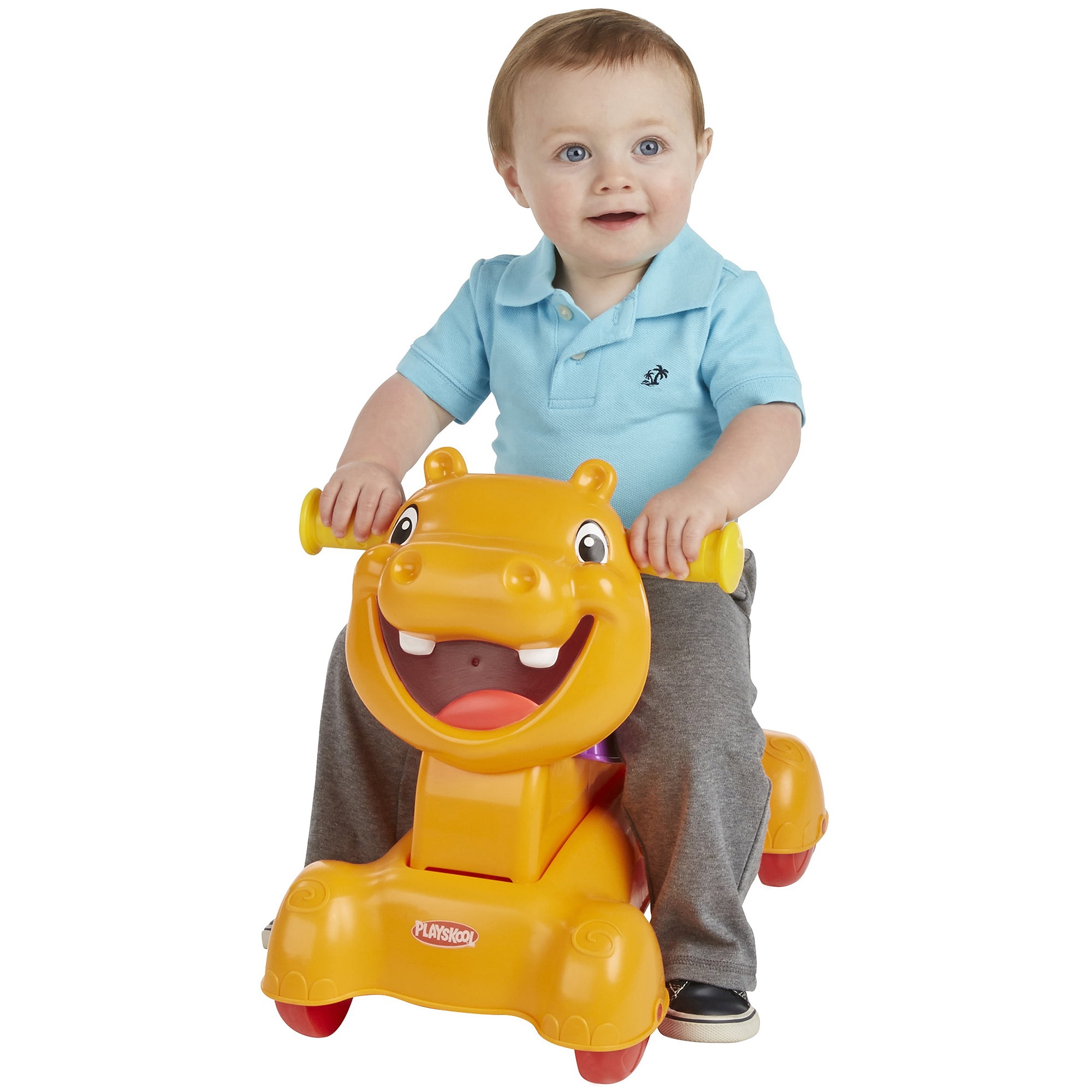 playskool rock ride n stride hippo