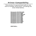 thumbnail image 4 of Zoomtoner Compatible for Panasonic KX-P 1092 Panasonic KX-P110 Black Ribbon (Box of 12), 4 of 5