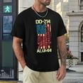 thumbnail image 4 of DD214 Alumni Sharp Men's Cotton Short Sleeve HD Print Tee for Casual T-Shirt Crew Neck Top Black L, 4 of 7