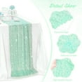 thumbnail image 6 of Sequin Table Runner 11.81x72 Inches Long Ridescent Glitter Fabric for Girls Summer Wedding Party Birthday Decorations, 6 of 7