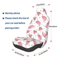 thumbnail image 3 of Wukai Watermelon Full Set Car Seat Covers with Soft Padding Universal Auto Front Seats Protector and Cushion Mat, 3 of 5