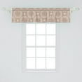 thumbnail image 2 of Ambesonne Mandala Window Valance, Traditional Oriental Motif, 42" x 12", Pale Mauve Taupe Pale Tan, 2 of 3