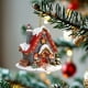 thumbnail image 4 of Christmas Hanging Decoration Christmas Tree Decoration Exquisite House Acrylic Hanging Decoration, 4 of 6