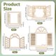 thumbnail image 2 of 20 ventanas de madera en miniatura de 4 estilos, de 4,8 a 7,1 x 5,0 a 7,9 cm, con marco de madera sin terminar, adornos de jardín., 2 of 5