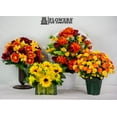 thumbnail image 3 of Sympathy Silks Artificial Cemetery Flowers - Realistic - Outdoor Grave Decorations Sunflower and Bow Brick for Outside Monument, 3 of 7
