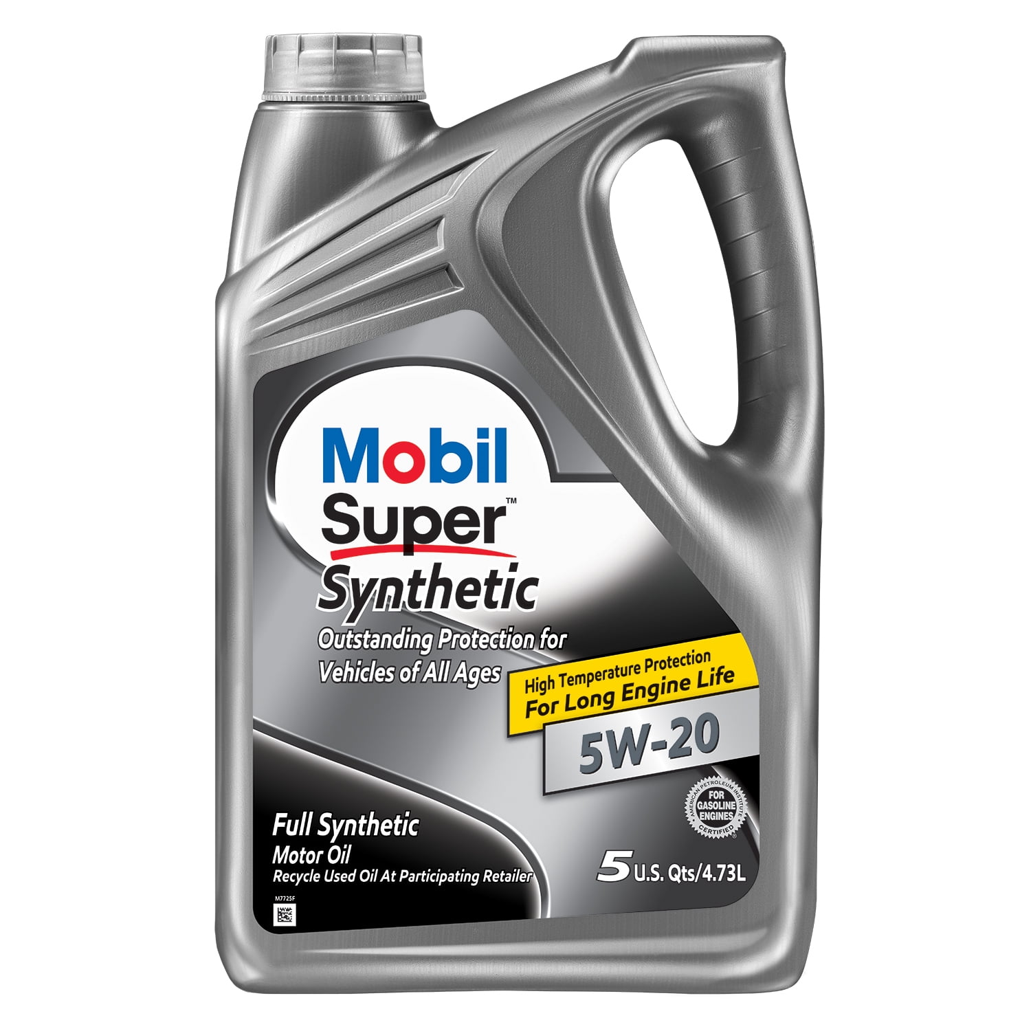 Mobil Super Synthetic Motor Oil 5w 20 5 Qt