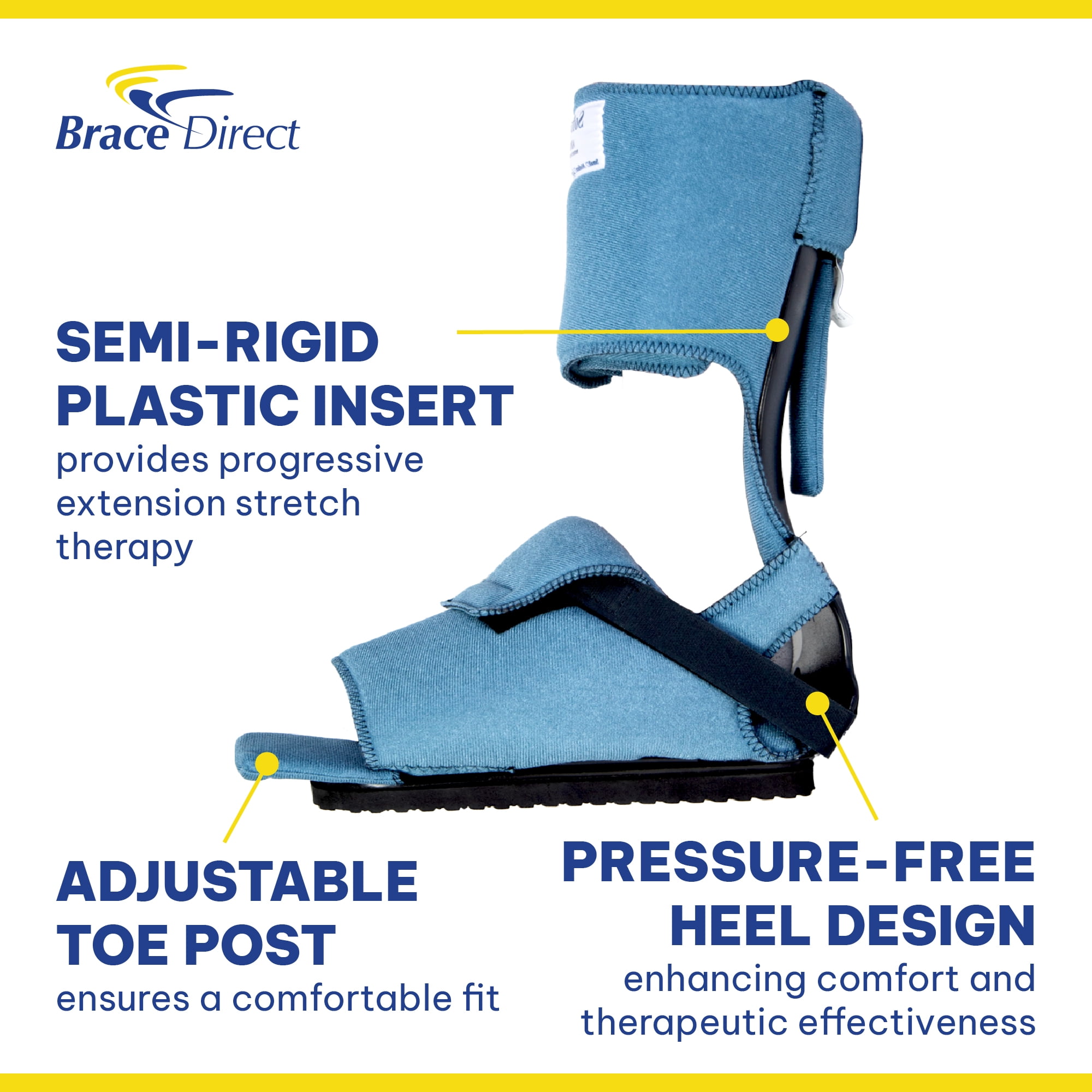 SoftPro Ambulating AFO - For Plantar Flexion, Inversion, and Eversion Contractures of the Ankle and Foot- Support and Rehabilitation- L4396 - OCSI by Brace Direct