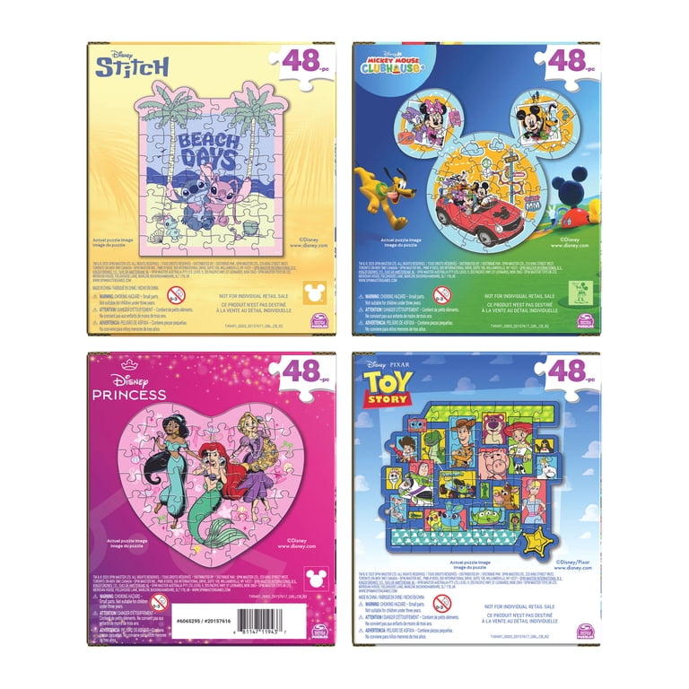 Disney Puzzles 4-Pack, 48 Pieces, Ages 3 and Up - Walmart.com