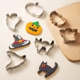 thumbnail image 4 of 12 Piezas Cortadores de Galletas Halloween, Juego Cortadores de Galletas de Acero Inoxidable con Forma de Molde, Cortador de Galletas, Sello para Cortador de Galletas de Halloween, 4 of 7