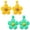 Style:Style 1, variant on 2 pairs of Rattan Earrings for Women Raffia Straw Wrapped Flower Drop Dangle Earrings Summer Tropical Beach Jewelry - Style:Style 4