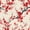 Red Floral Pattern, variant on Makeup Bag Travel Cosmetic Organizer for Women Fold Flat Zipper Pouch with Handle, Red Floral Pattern