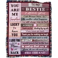 thumbnail image 1 of LHSHID Bonus Daughter Christmas Blanket Gifts Bonus Daughter Throw Blankets Stepdaughter Gifts from Stepmom Thanksgiving Gifts for Step Daughter Blanket 60x80in, 1 of 6