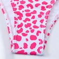 thumbnail image 7 of CUZIBR Kids Girls Summer Bikini Set Swimwear Stylish Leopard Prints Sleeveless Spaghetti Strap Round Neck Tops High Waist Bottoms Two Piece Swimsuit Party Pool Beachwear,Hot Pink,9-10 Years, 7 of 7