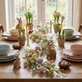 thumbnail image 6 of Cadancy Easter Garland with Eggs Flowers Greenery Artificial Floral Vine Wreath Spring Decor for Home, Mantel, Wall, Holiday Party Dinner Table Decorations(70.87in), 6 of 9