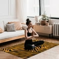 thumbnail image 4 of Animal Zebra Print Carpet Soft Comfy Rug for Home Living Room Bedroom Area Rug Non-slip Doormat Decor, 4 of 7