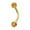 Gold, variant on 1Pc Stainless Steel Eyebrow Studs Nail Diamond Earring Piercing Accessories-Steel Color