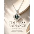 thumbnail image 3 of TANGPOET 925 Sterling Silver Clover Black Pearl Necklace Women, 3 of 5