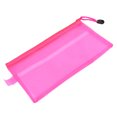 thumbnail image 3 of Bolsa de papelería de PVC transparente, bolsa de papel con doble cremallera, bolsa de lápices para estudiantes (colores aleatorios), 12 Uds., 3 of 6