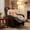 Brown, variant on DSstyles Power Recliner Chair with Heat & Massage, PU Leather Single Sofa with Padded Seat & Side Pockets, Adjustable Electric Recliner for Living Room, White