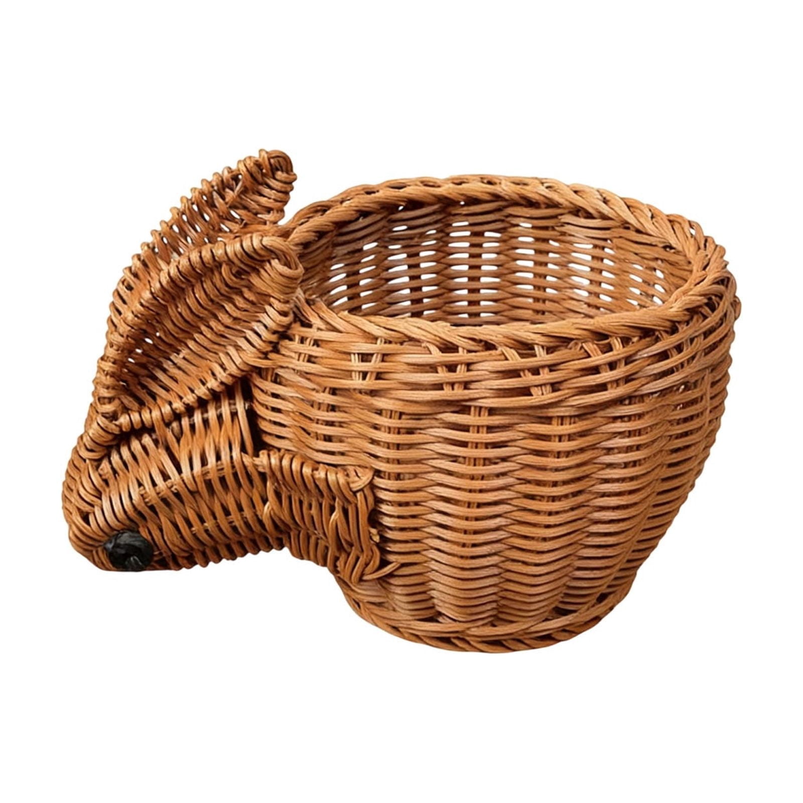 Lunxisen 1 Pcs Easter Bunny Woven Storage Basket Multifunctional Organizer for Home Decor and Snack Storage