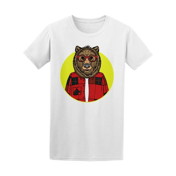Bear Portrait In Sunglasses T-Shirt Men -Image by Shutterstock, Male Small