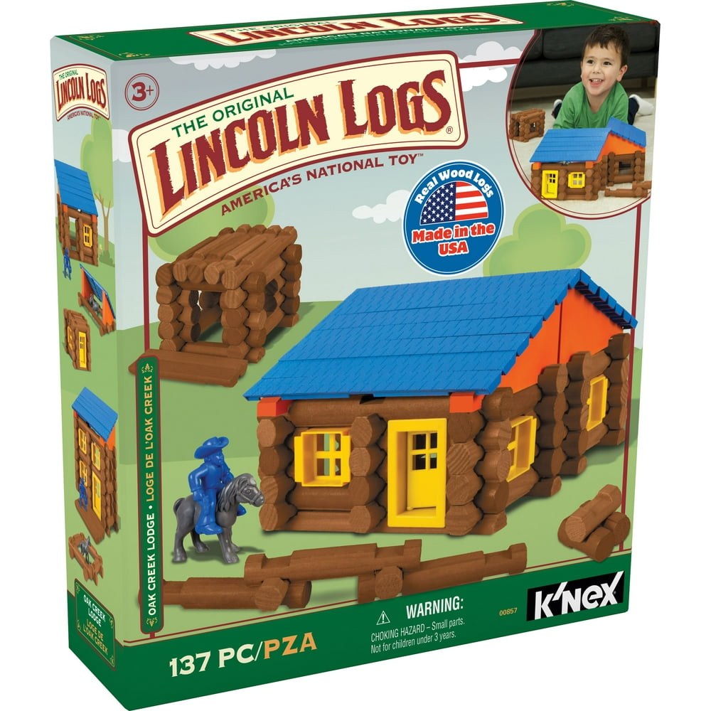LINCOLN LOGS Oak Creek Lodge 137 Pieces