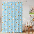 thumbnail image 6 of Shower Curtain Spring White Daisy Shower Curtains for Bathroom Decor, Waterproof Polyester Shower Curtain Set with Hooks, Extra Long 72" x 96" Blue, 6 of 9