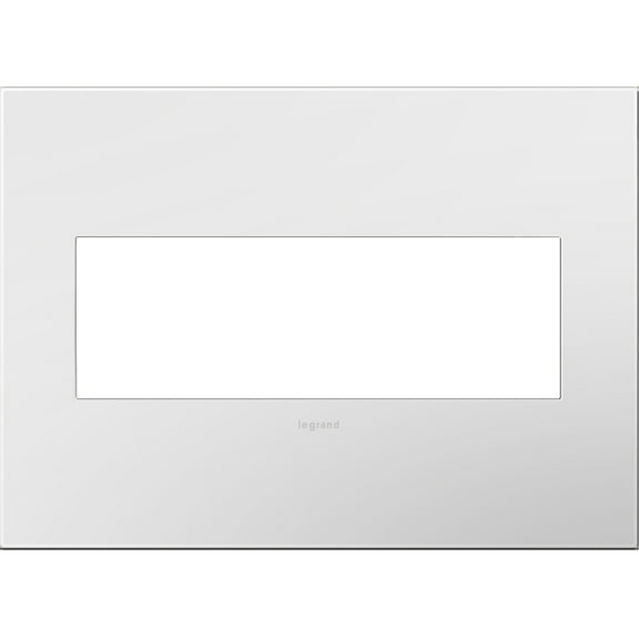Legrand Adorne AWP3GWH4 3-Gang Wall Plate, Gloss White | 4 Pack