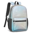 thumbnail image 2 of 17 Inch Lightweight Backpack,PVC Waterproof Oxford Fabric, Ergonomically Designed, with Large Capacity, Frozen Aesthetic Pattern, 2 of 5