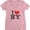 Pink, variant on I Love NY Ladies V-Neck T-Shirt Tee Officially Licensed Light Pink, Medium