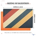 thumbnail image 6 of Yayeee Doormat for Indoor Entrance 32" x 20" Non Slippery Floor Rug, Beige Stripes, 6 of 8