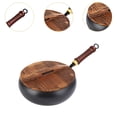 thumbnail image 6 of YWMJZEU Nonstick Wok Chinese Wok with Wooden Lid Cookware Iron Fry Pan for Hotel Kitchen Glossy, 6 of 9