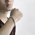 thumbnail image 3 of Pulsera ICED Platino Plata Moda Hombres de moda Primera joyería popular 1 pieza, 3 of 4